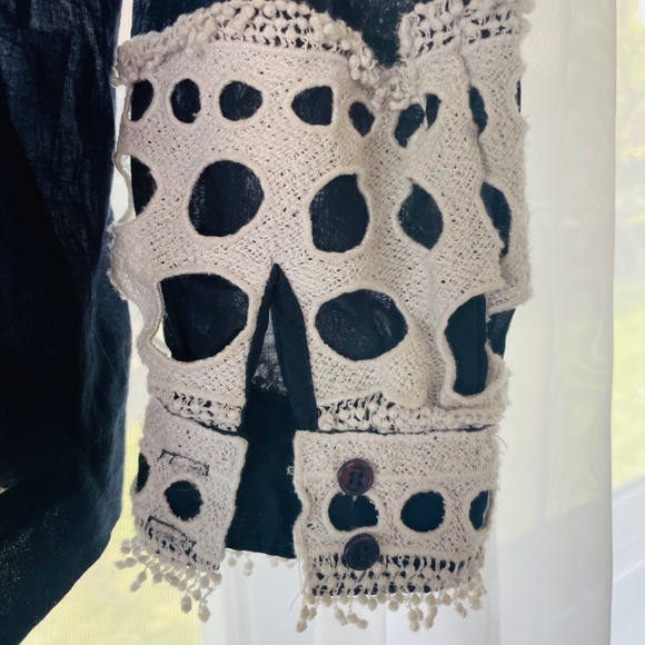 Tory Burch Tunic Navy With White Trim - Picture 3 of 4